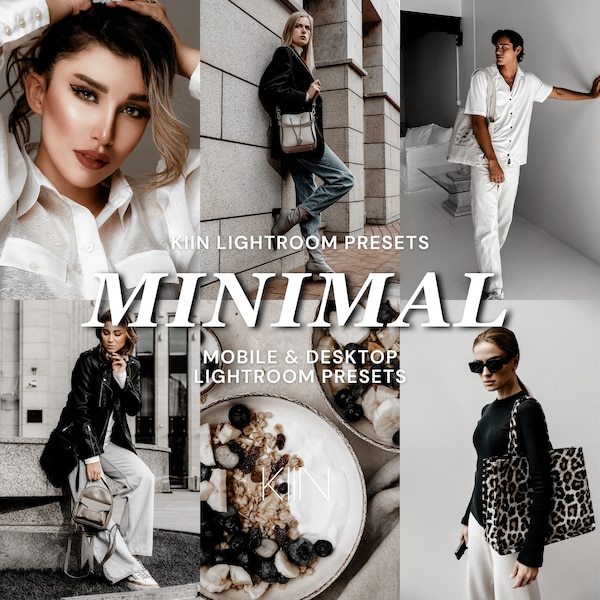 15 MINIMAL PRESETS LIGHTROOM Presets Mobile Preset instagram best preset moody influencer fashion filter style preset vsco