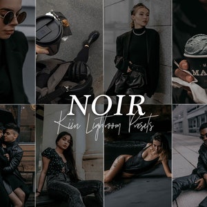 15 NOIR LIGHTROOM PRESETS Mobile Presets Instagram Presets Influencer Presets Blogger Preset Moody Presets Male Presets minimal preset