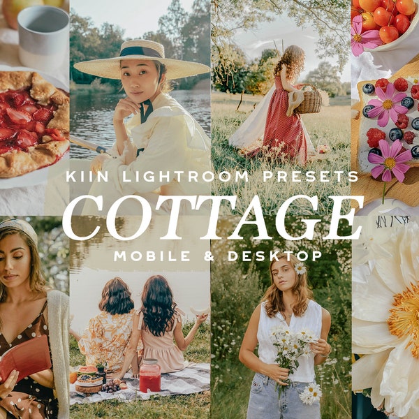 10 COTTAGE LIGHTROOM PRESETS Country Outdoor Presets Vintage Aesthetic Instagram Filter Warm Rustic Presets Mobile Presets Farmhouse Preset