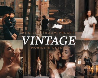 10 VINTAGE PRESETS LIGHTROOM Presets Mobile Preset Moody Presets Blogger Presets Warm Brown Presets Film Presets Retro Presets vsco preset