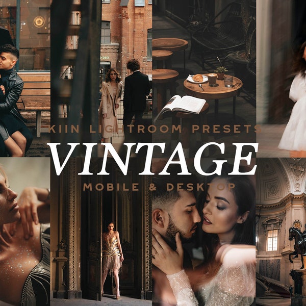 10 VINTAGE PRESETS LIGHTROOM Presets Mobile Preset Moody Presets Blogger Presets Warm Brown Presets Film Presets Retro Presets vsco preset