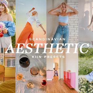 10 SCANDINAVIAN AESTHETIC PRESETS Lightroom Presets Mobile Preset Trendy Instagram Presets Bright Natural Blogger Filter Summer Preset