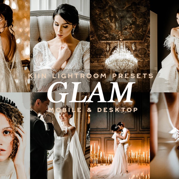 10 GLAM PRESETS LIGHTROOM Presets Mobile Preset Boudoir Presets Glamouröses Paar Presets Elegante Hochzeit ästhetischer Filter Instagram Presets