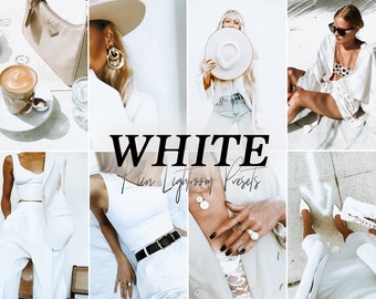 12 WHITE PRESETS LIGHTROOM Presets Mobile Preset bright whites preset airy preset instagram blogger interior fashion minimal filter