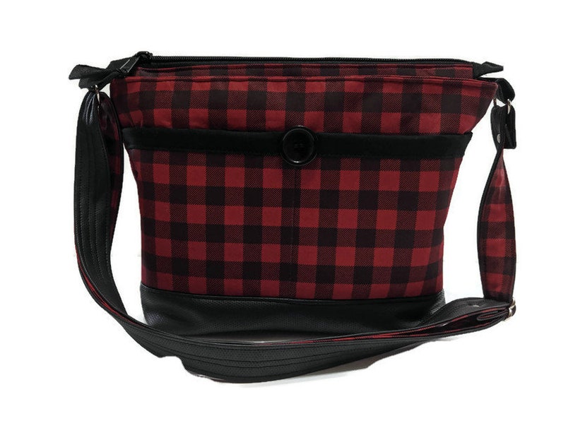 buffalo plaid designer purse