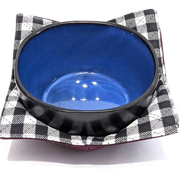 Black and White Checkered Bowl Etsy