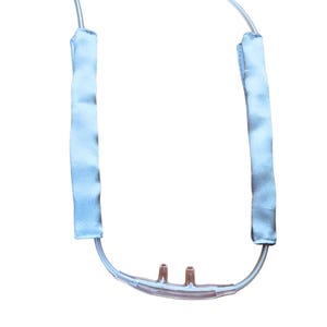 Oxygen Cannula Cover in Mulberry Silk, Ear and face protector for oxygen tubing, Oxygen Tubing Cover, Silk Nasal Cannula Cover