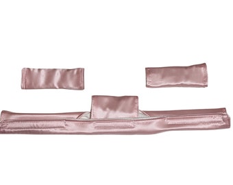 Mulberry Zijde CPAP/BiPAP Nekhoofduitrusting Cover Set, Dreamwear Volgelaatsmasker, Airfit f30i, Dreamwisp, Lijnverminderend, Zijde CPAP Hair Saver