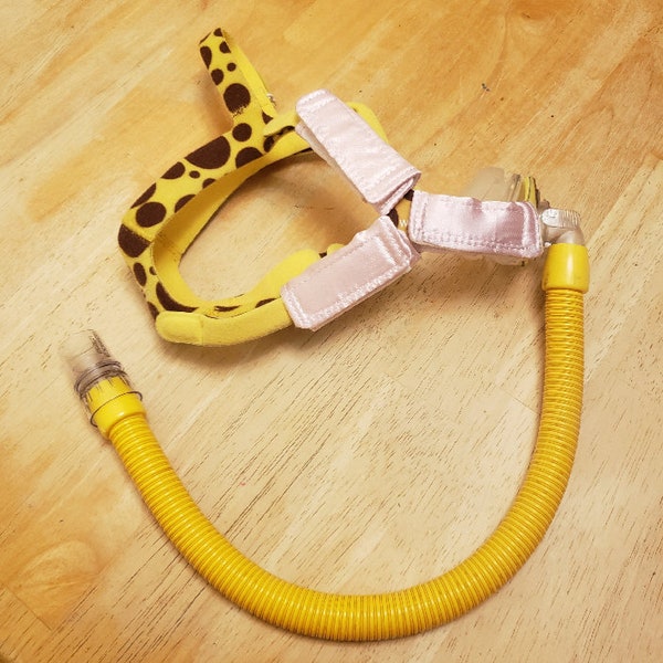 2.5-inch Satin Cpap /BiPap Cheek Strap Cover, Child Cpap Hose Cover, Head Gear Cover, Line Reducing, Pediatric Strap Cover