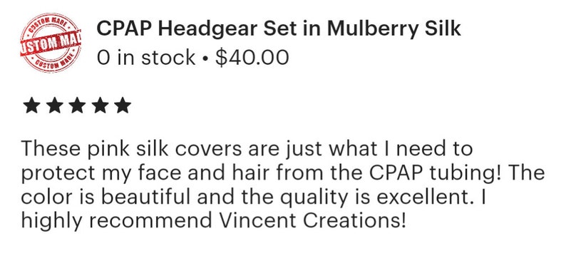 Mulberry Silk CPAP Head Gear Cover Set for DreamWear or ResMed AirFit, Hair Saver for CPAP, Line Reducing, Pure Silk CPAP Frame Cover image 4