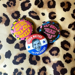 John Waters Pin Pack / Divine / Button / Pink Flamingos / Female Trouble