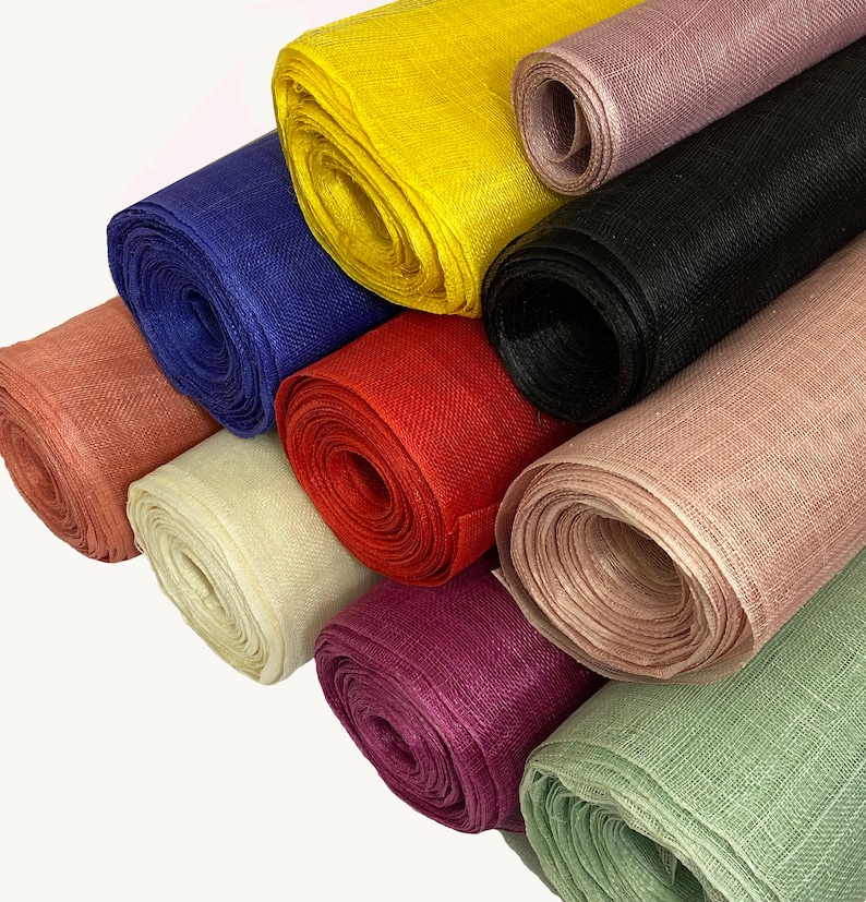 Millinery Sinamay Fabric For Hats Fascinators & Craft Use Etsy