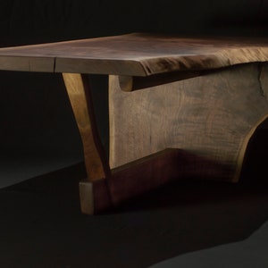 Mid Century George Nakashima Inspired Minguren Base Coffee Table