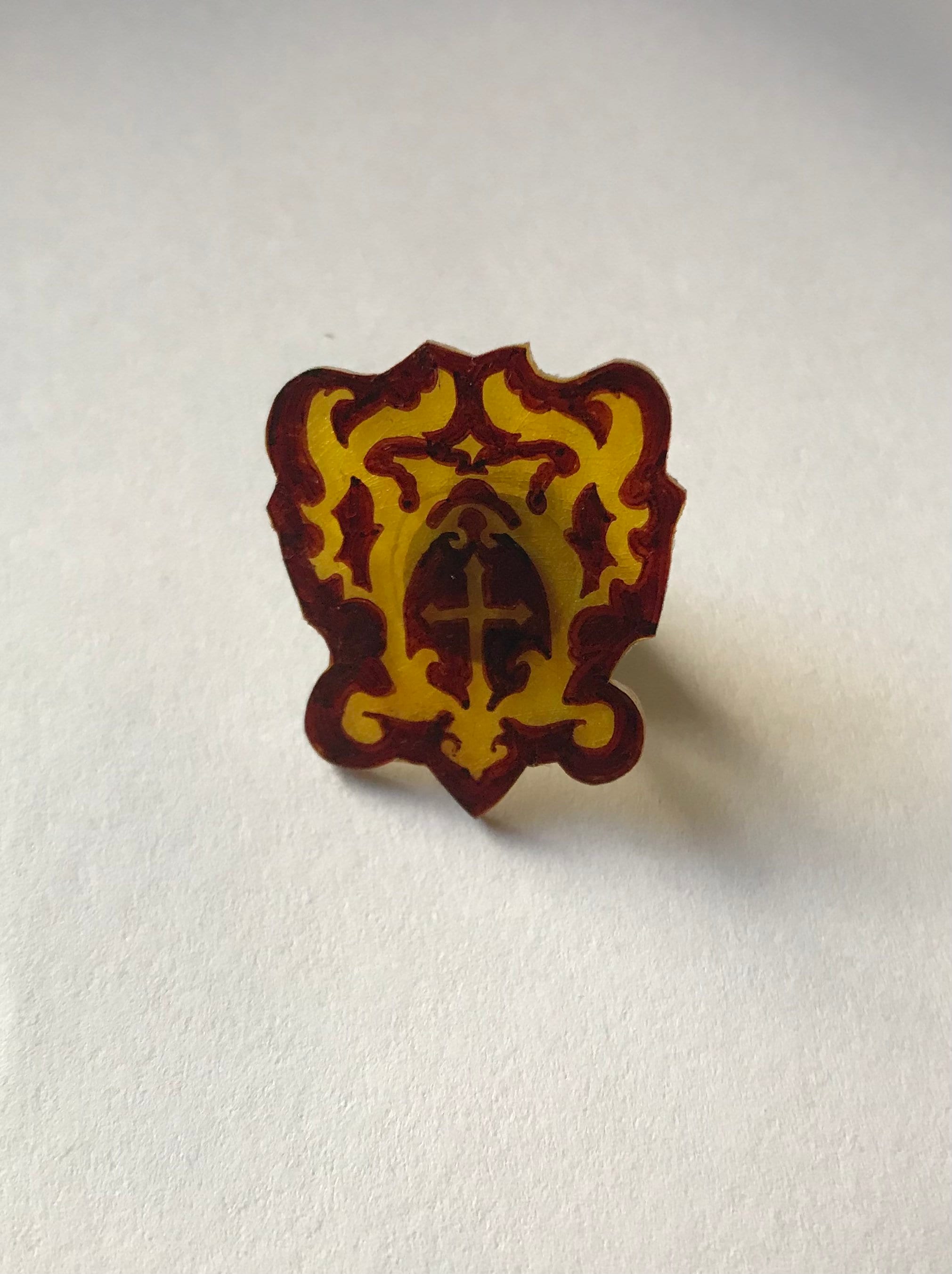House Belmont Crest Pin Castlevania Etsy