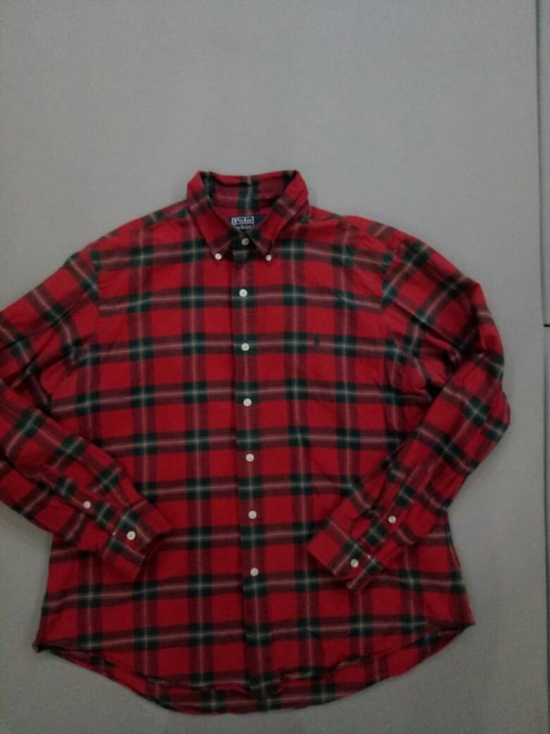 Vintage Ralph Lauren plaid shirt red Vintage Ralph Lauren plaid shirt red