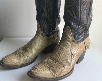 tony lama snakeskin boots