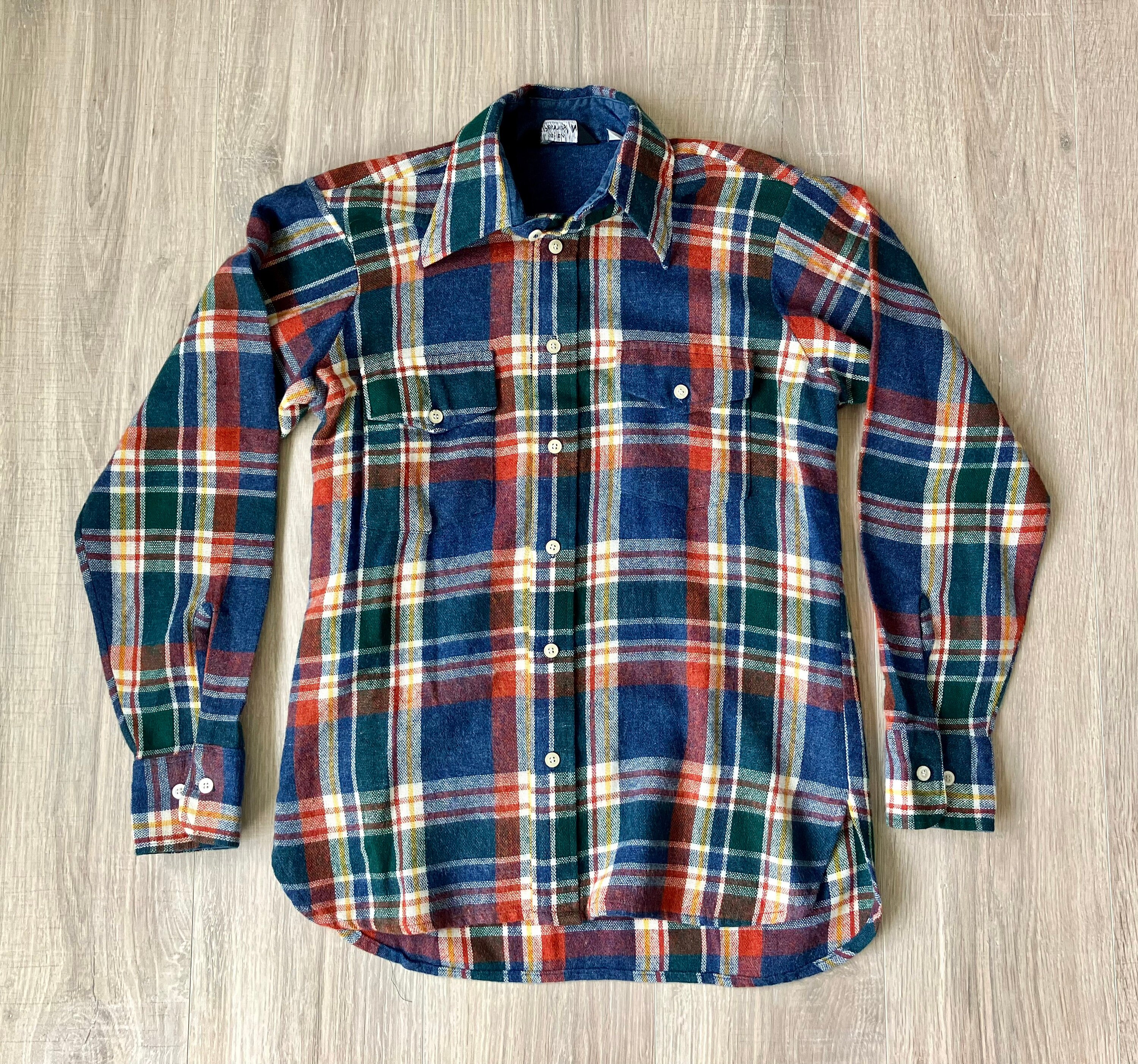 70s Flannel Shirt - Etsy