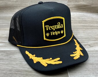 Tequila Helps Patch on Oak Leaf Trucker Hat (Snapback / Meshback / Scrambled Eggs)