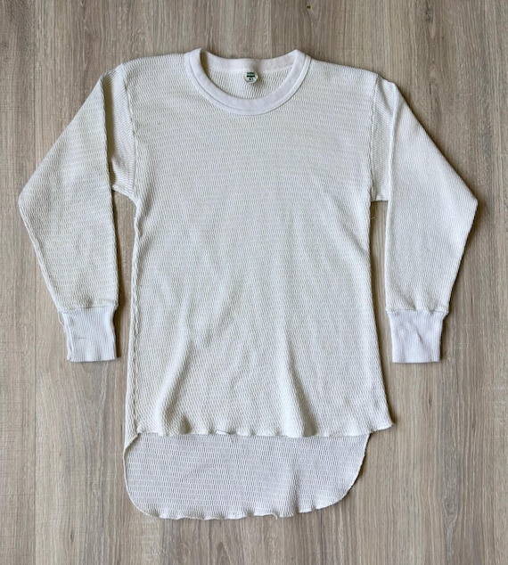Sm/xs - Vintage 60s Hanes Waffle Thermal / Long John Shirt
