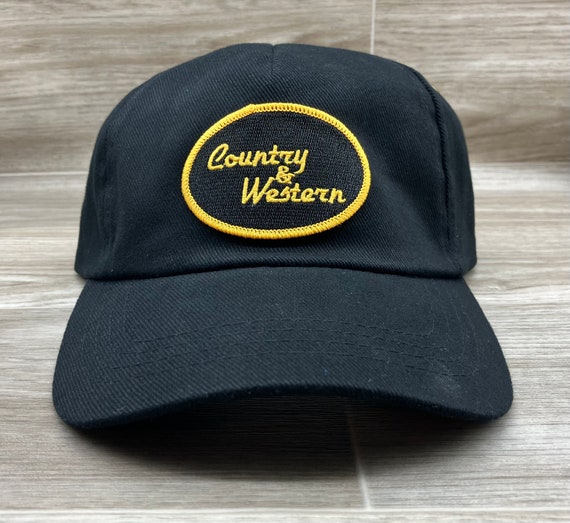 Western Patch on Black Dad Hat 