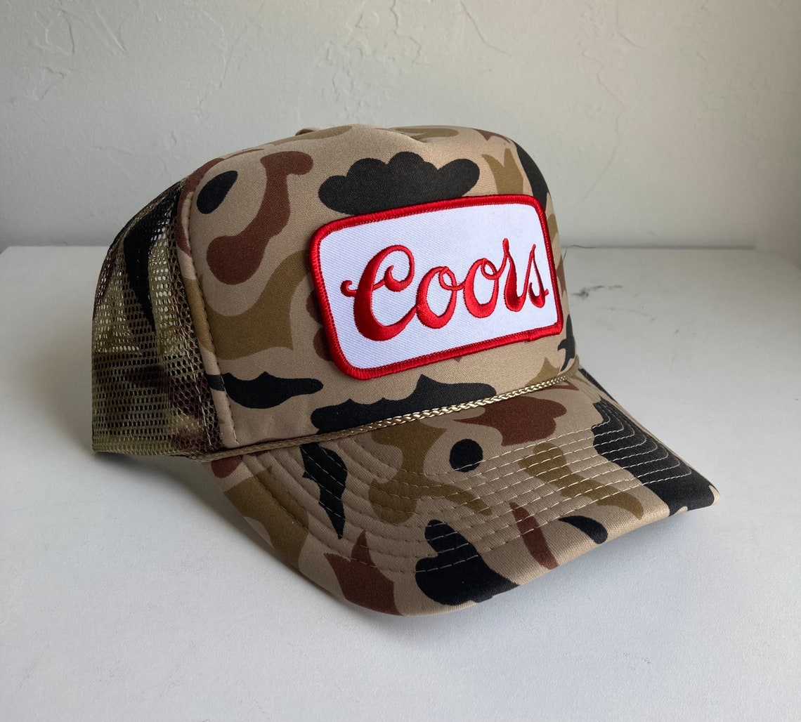Coors Patch on Camo Rope Hat with Snapback Etsy