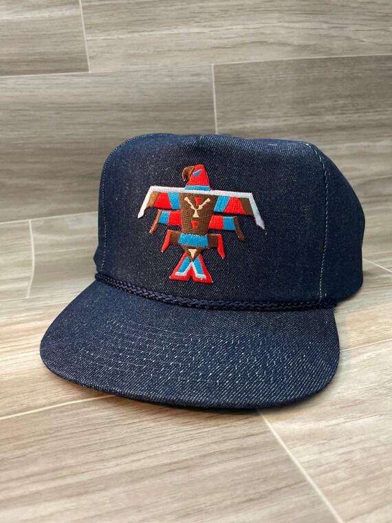 Aztec Thunderbird Patch on Denim Rope 