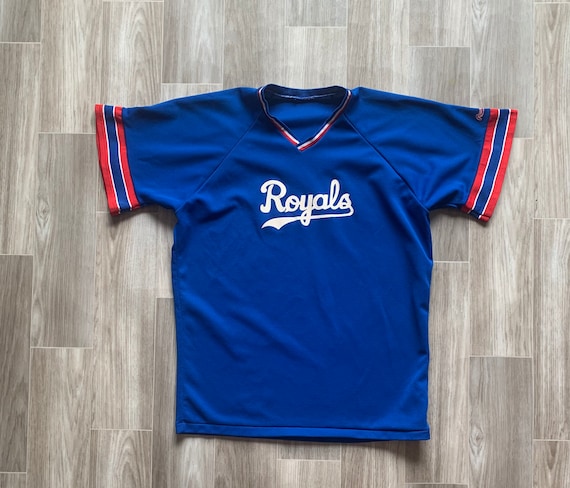 Vintage 80s Kansas City Royals Rawlings Ringer Baseball Jersey 