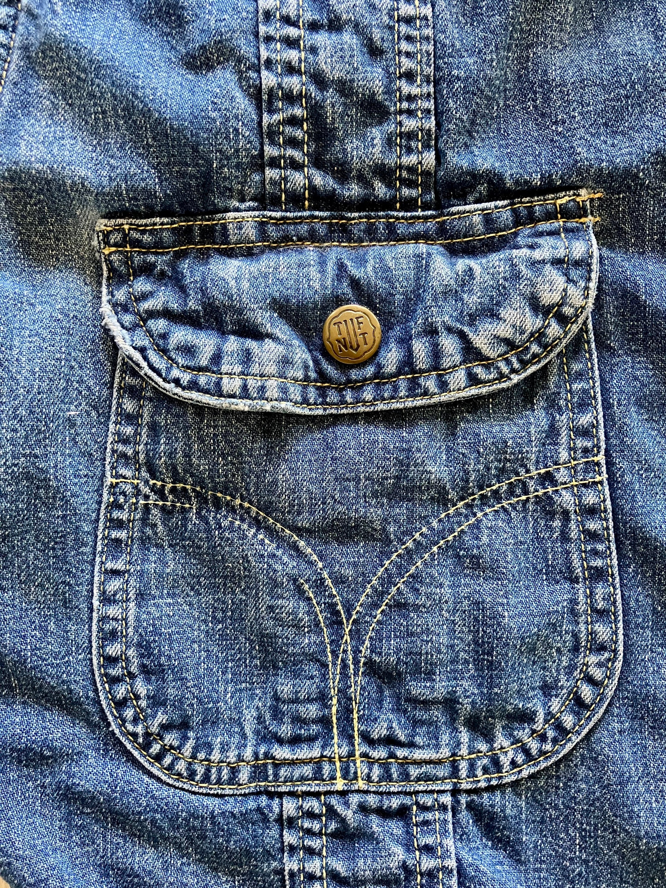Vintage 70s Tuf-nut Westerns Flannel Lined Denim Jacket mens - Etsy
