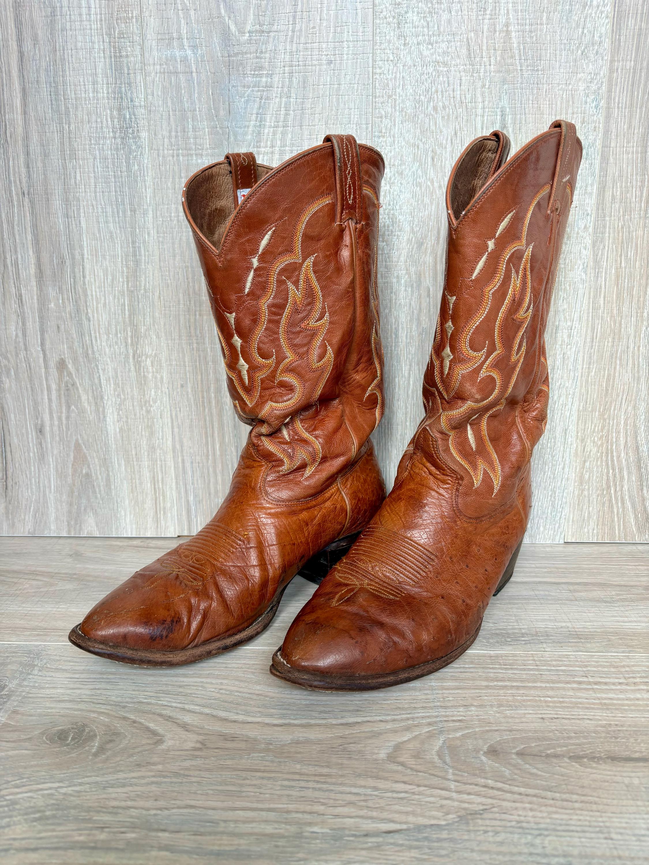 TEXAS VILLAGE 日本製 本革レザー ウエスタンブーツ ショート