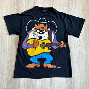 Vintage 90s Garth Brooks Taz Concert T-shirt - Black Changes Tee