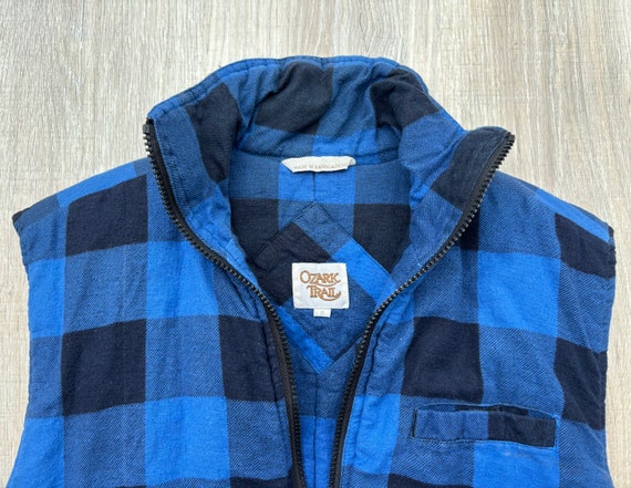 Sm/Med - Vintage 90s Ozark Checkered Plaid Vest  - image 3