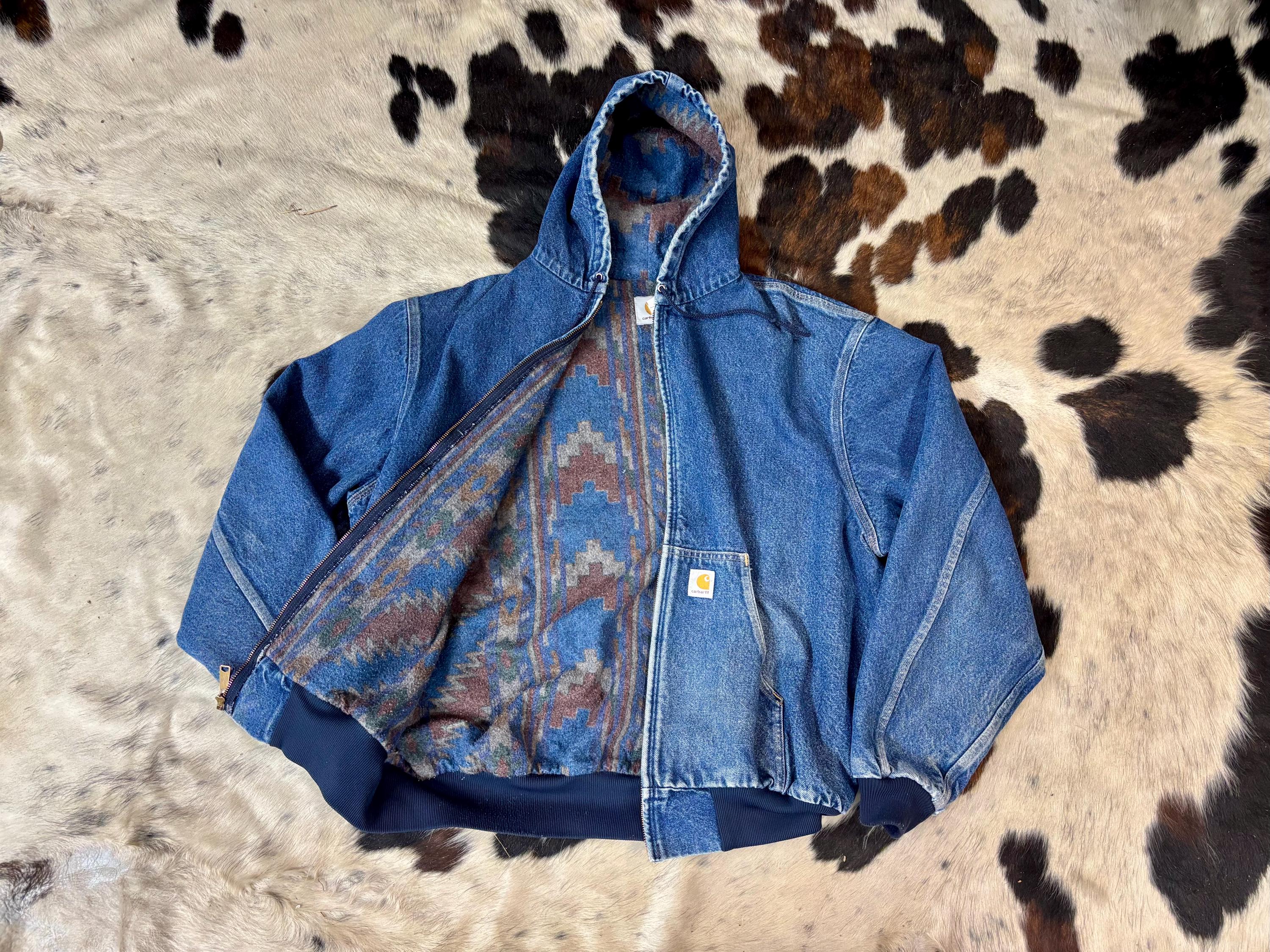 Vintage Carhartt Jacket Mens Aztec - Etsy