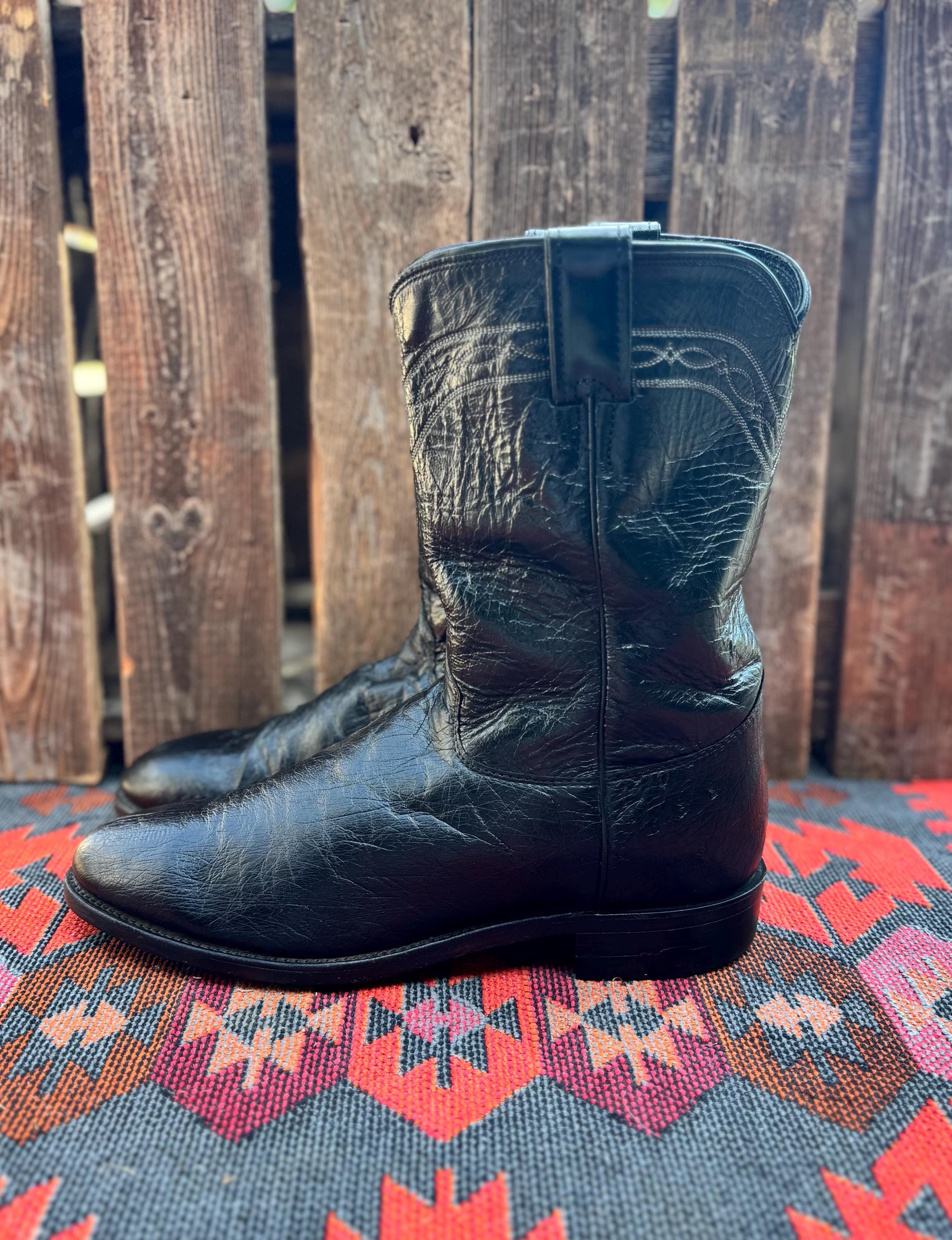 Bottes Hommes en cuir d'autruche Marron - Sendra - Fermeture Zip