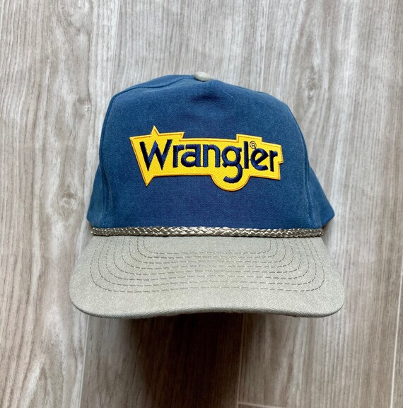 Large Wrangler Patch on Rope Hat With 