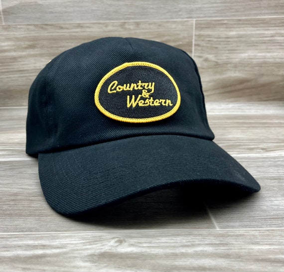 Western Patch on Black Dad Hat 
