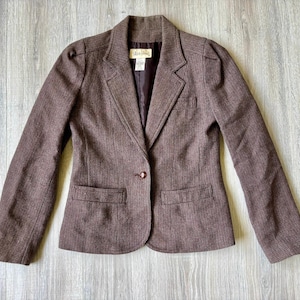 70s Tweed Coat - Etsy