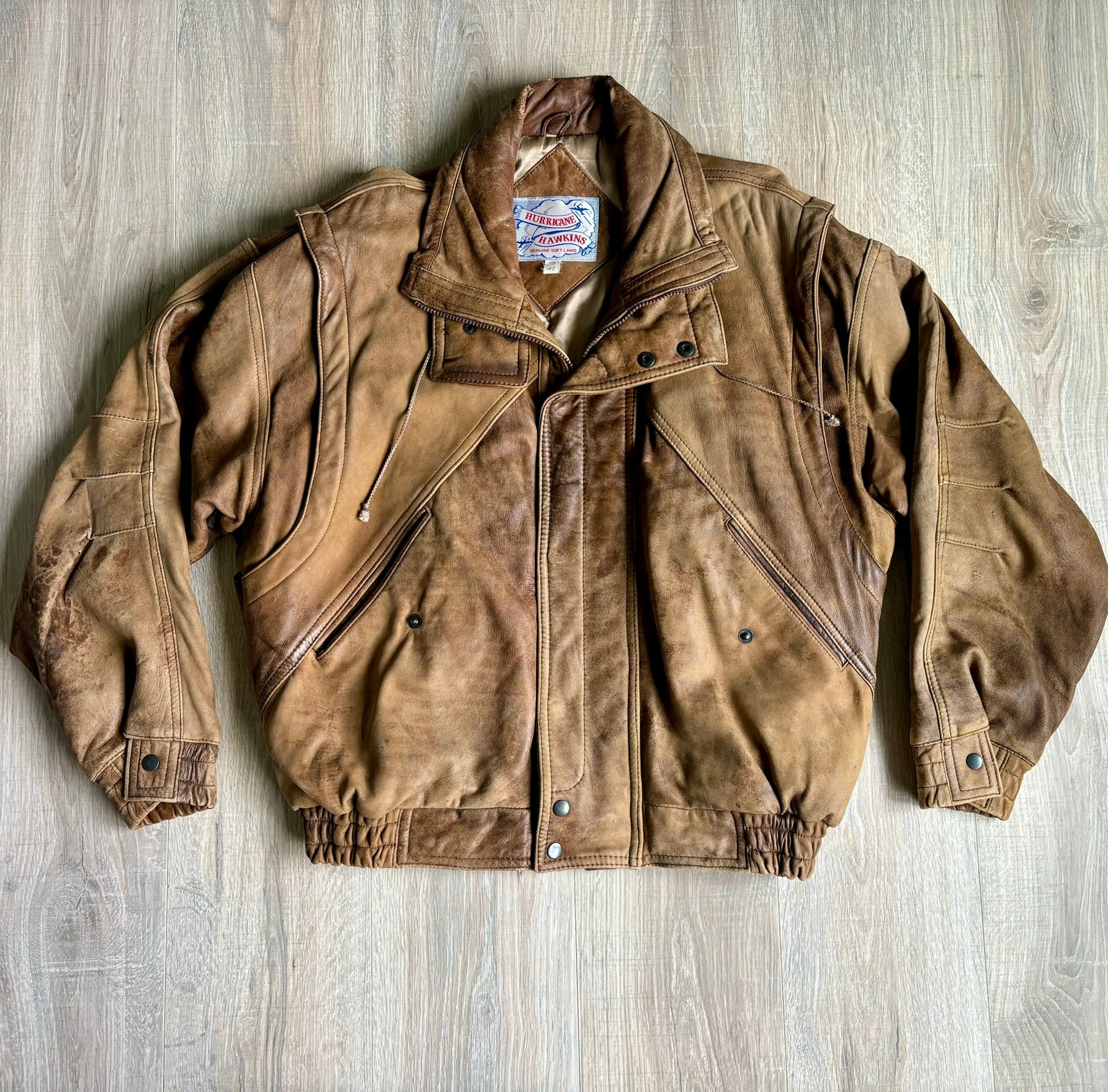 ジャケット・アウター 80s A-2 real lamb leather bomber jacket 80s A-2 real leather bomber jacket vtg k