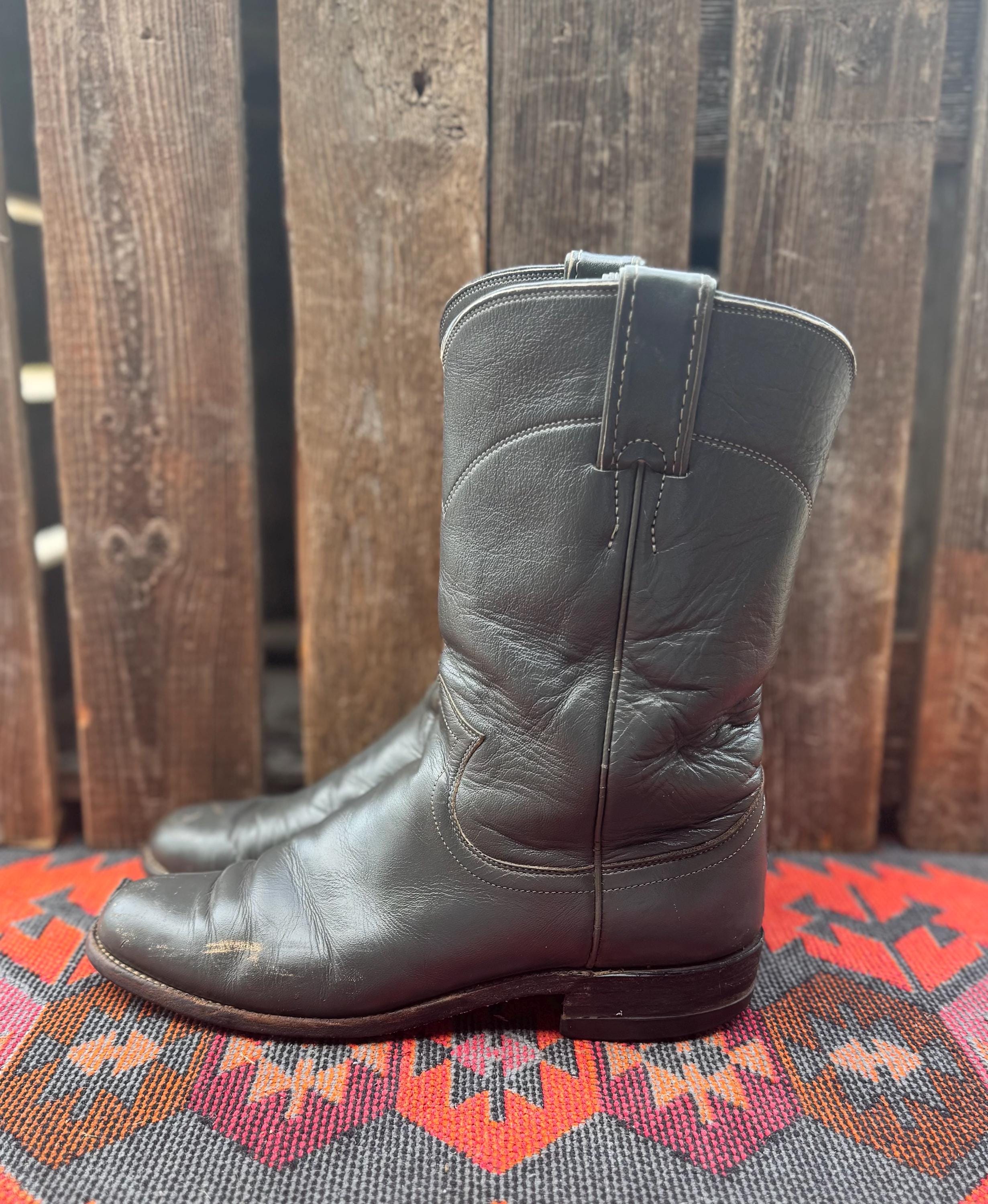 トニーラマ ウエスタンブーツ チャコールグレー Gray tony lama boots - Etsy 日本