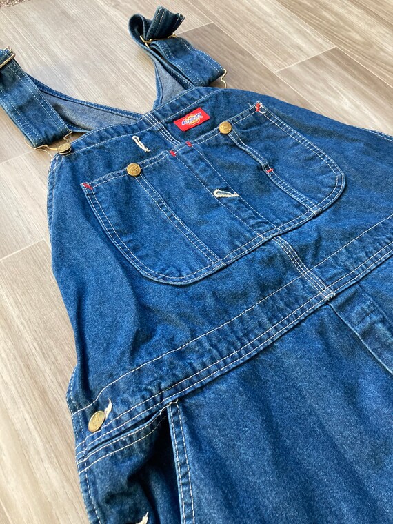 Vintage 80s Dickies Denim Work Overalls (Size XL/X