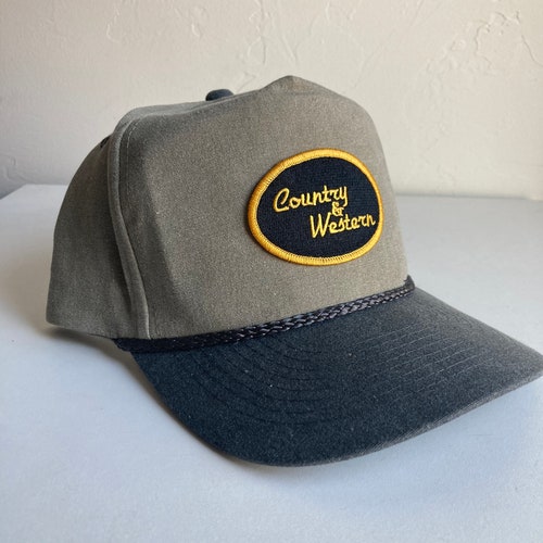 Stonewashed Rope Hat With Snapback - Etsy