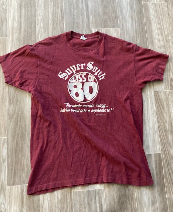 Small - Vintage 70s (c.1976) Class of 1980 Super … - image 1