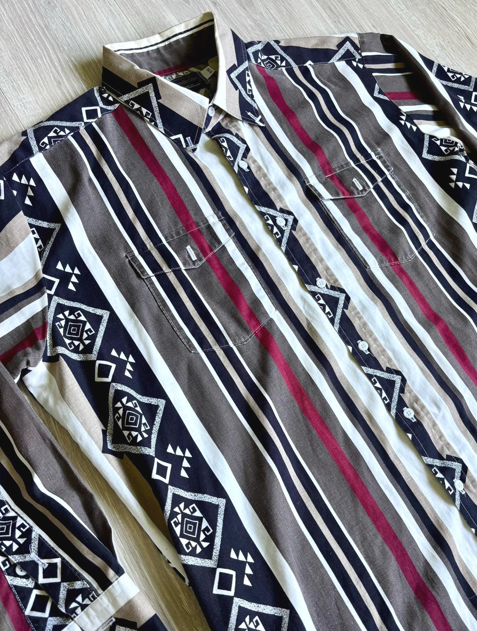 Vintage 90s Western Shirt – XXL Panhandle Slim Southwest Aztec 