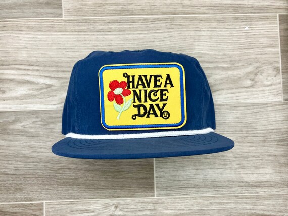 Blue Poly Rope Hat With Snapback - Etsy