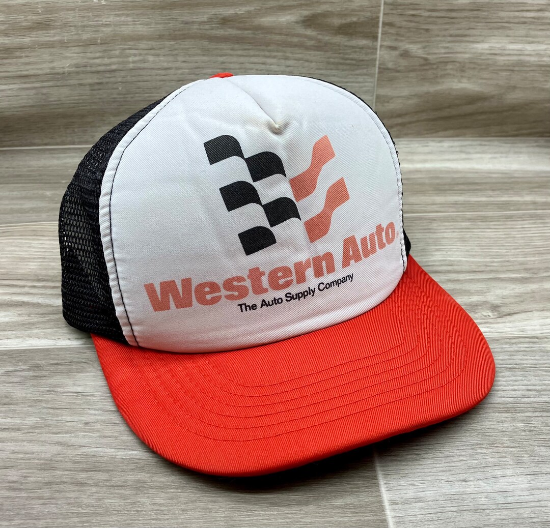 Vintage 90s Western Auto Parts Meshback Trucker Hat Etsy