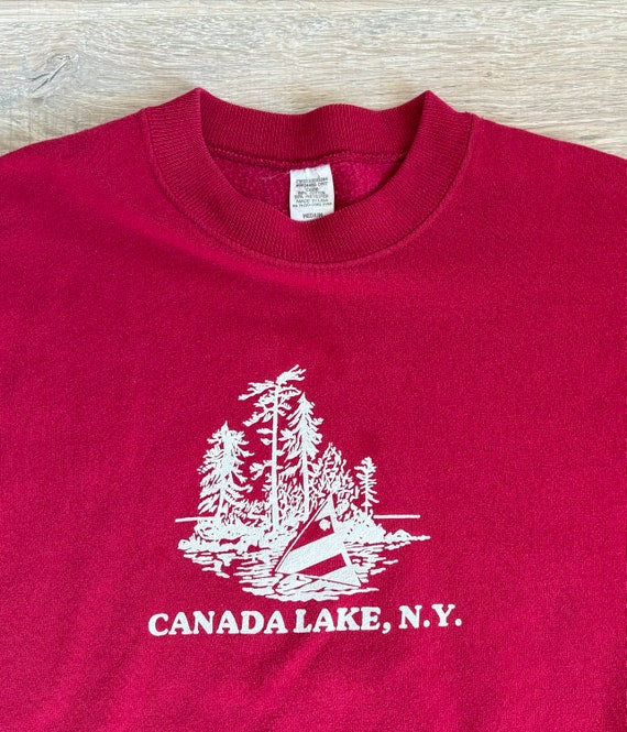 Sm/Med - Vintage 80s Canada Lake NY Tourist Sweats
