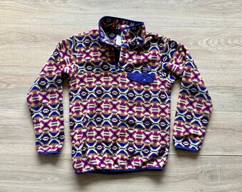 tribal print patagonia pullover