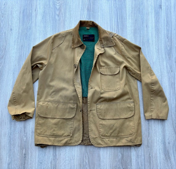 Vintage 60s Canvas Duck Hunting Jacket / Field Coat size - Etsy