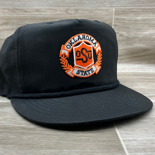 Black Poly Rope Hat oklahoma State 
