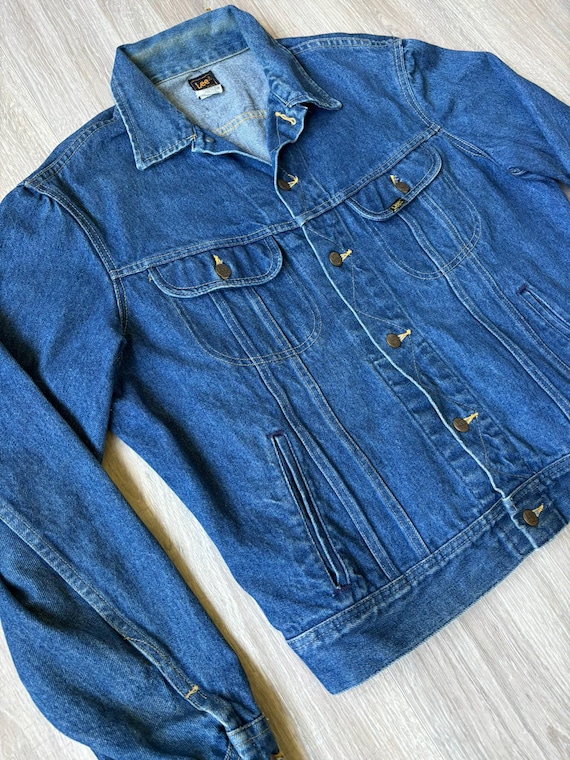 Large - Vintage 80s Lee Union Made Denim / Jean Jacket - Etsy