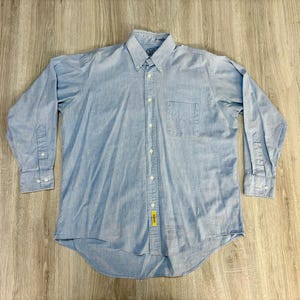 Large - Classic B.D. Baggies Chambray Button Up Work Shirt (made in USA)